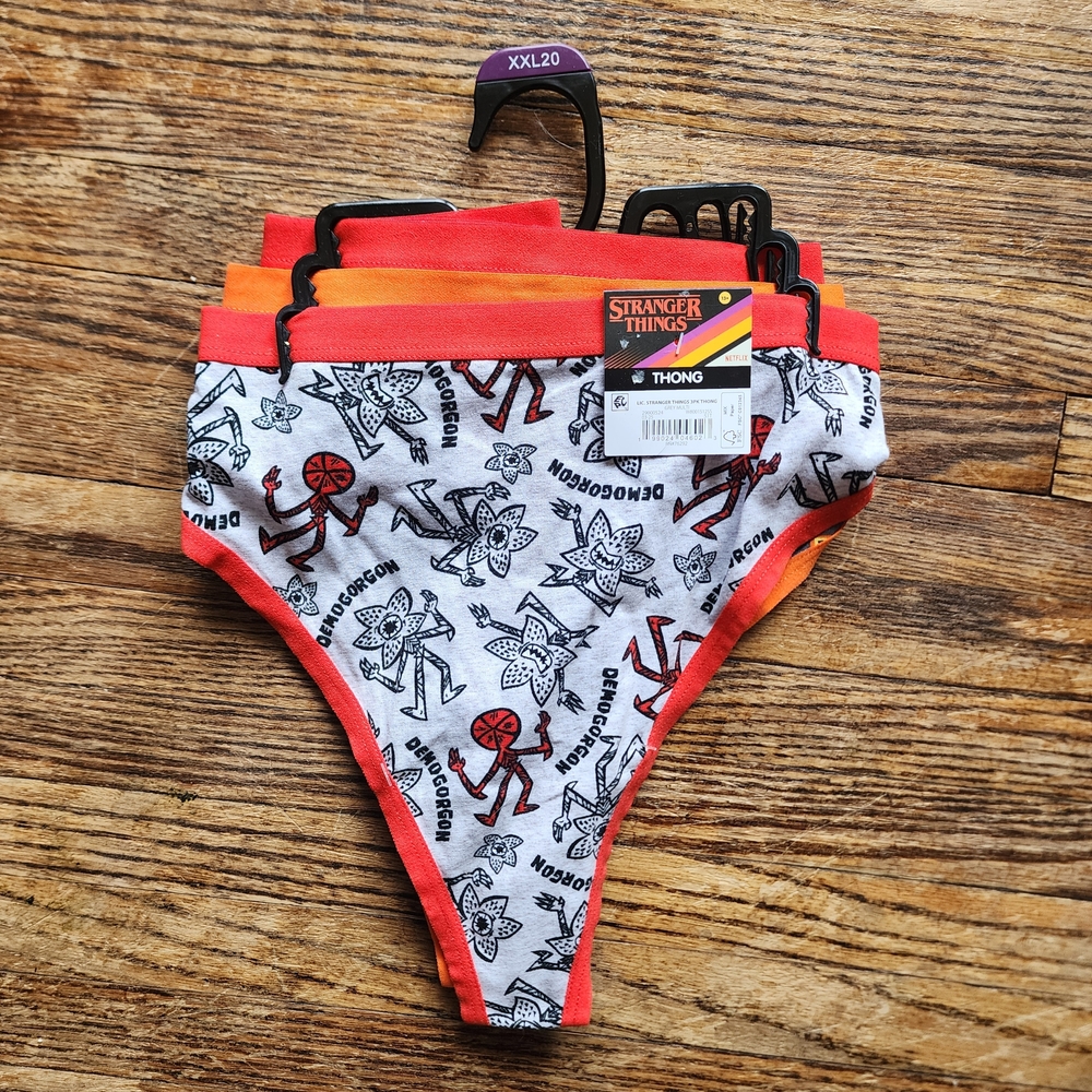 Netflix Stranger Things 3 Pack Thong Underwear NWT